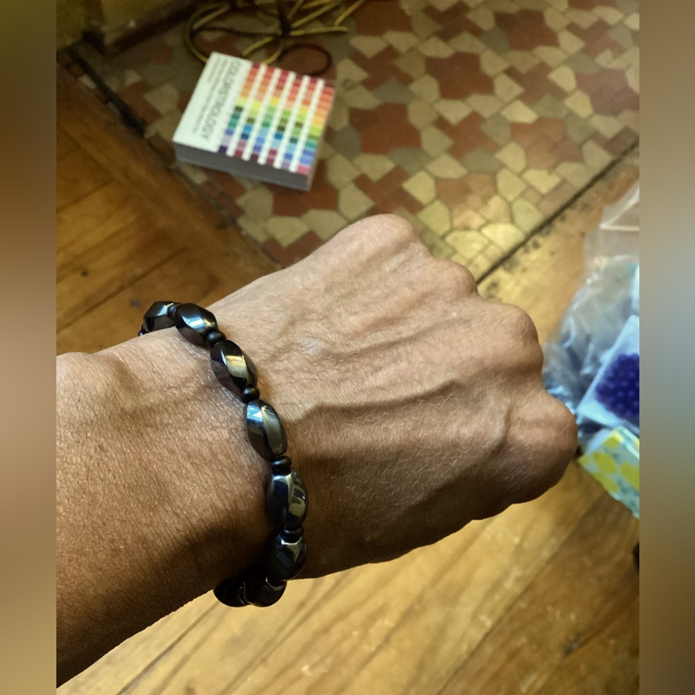 Men’s Black Hematite  Bracelet